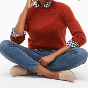 NWT J Crew Burgundy Sweater